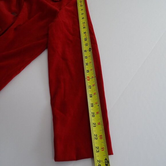 Vintage Y2K Briggs New York Red Button Up Shirt Jacket Women Size S Work Casual - Picture 7 of 10